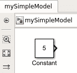 Add a constant simulink block using the add_block MATLAB command.