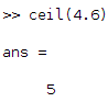 ceil example to get to higher positive integer value second example