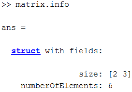 Example of definition of a nested structure