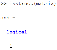Example of isstruct matlab command