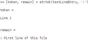 strtok example to separate a line into 2 parts